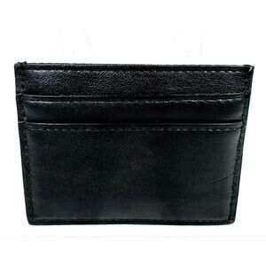 A New Day Black Card Holder Wallet Minimalist Slim Faux Leather New Without Tags